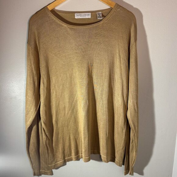 Vintage Valerie Stevens 100% Silk Knit Long Sleeve Sweater - Picture 1 of 3
